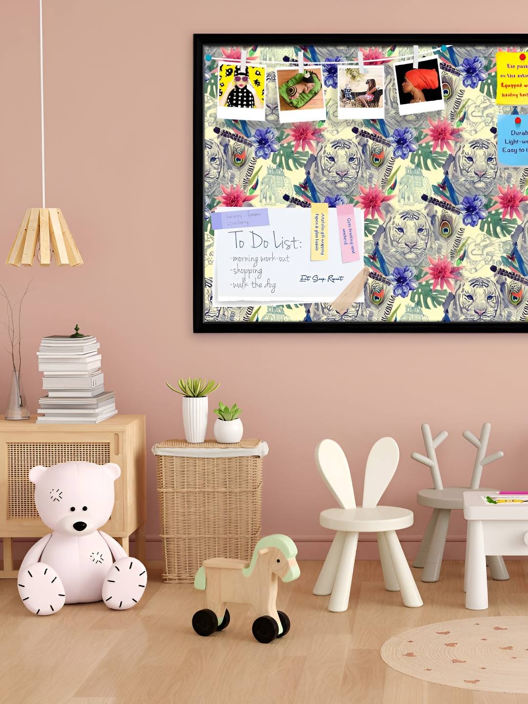 

ArtzFolio Wooden Notice Pin Board, Multi