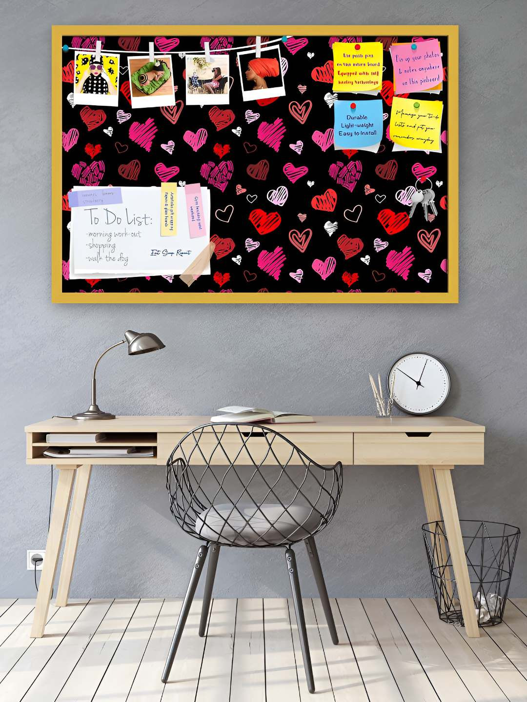 

ArtzFolio Wooden Notice Pin Board, Multi