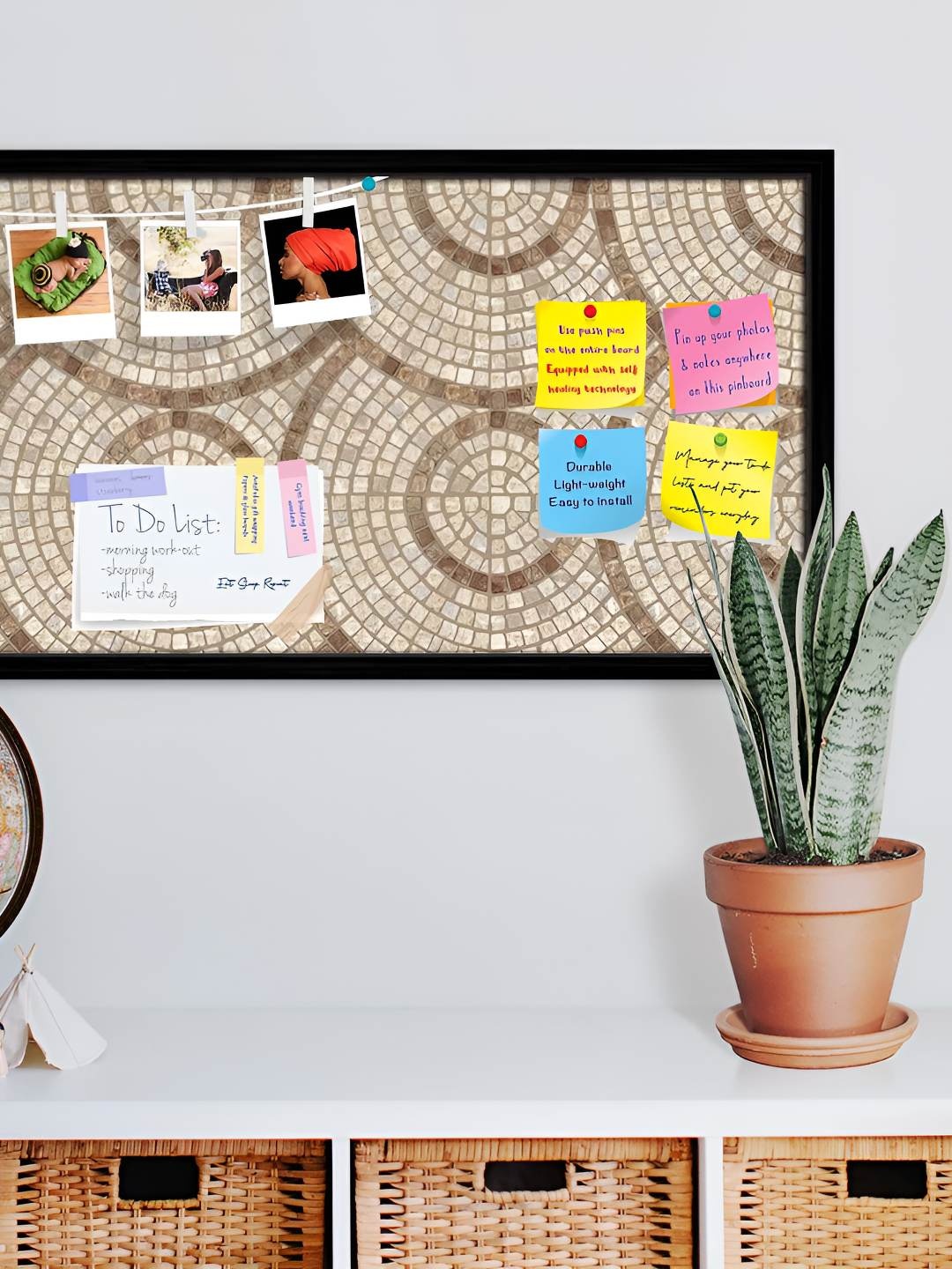 

ArtzFolio Wooden Notice Pin Board, Multi