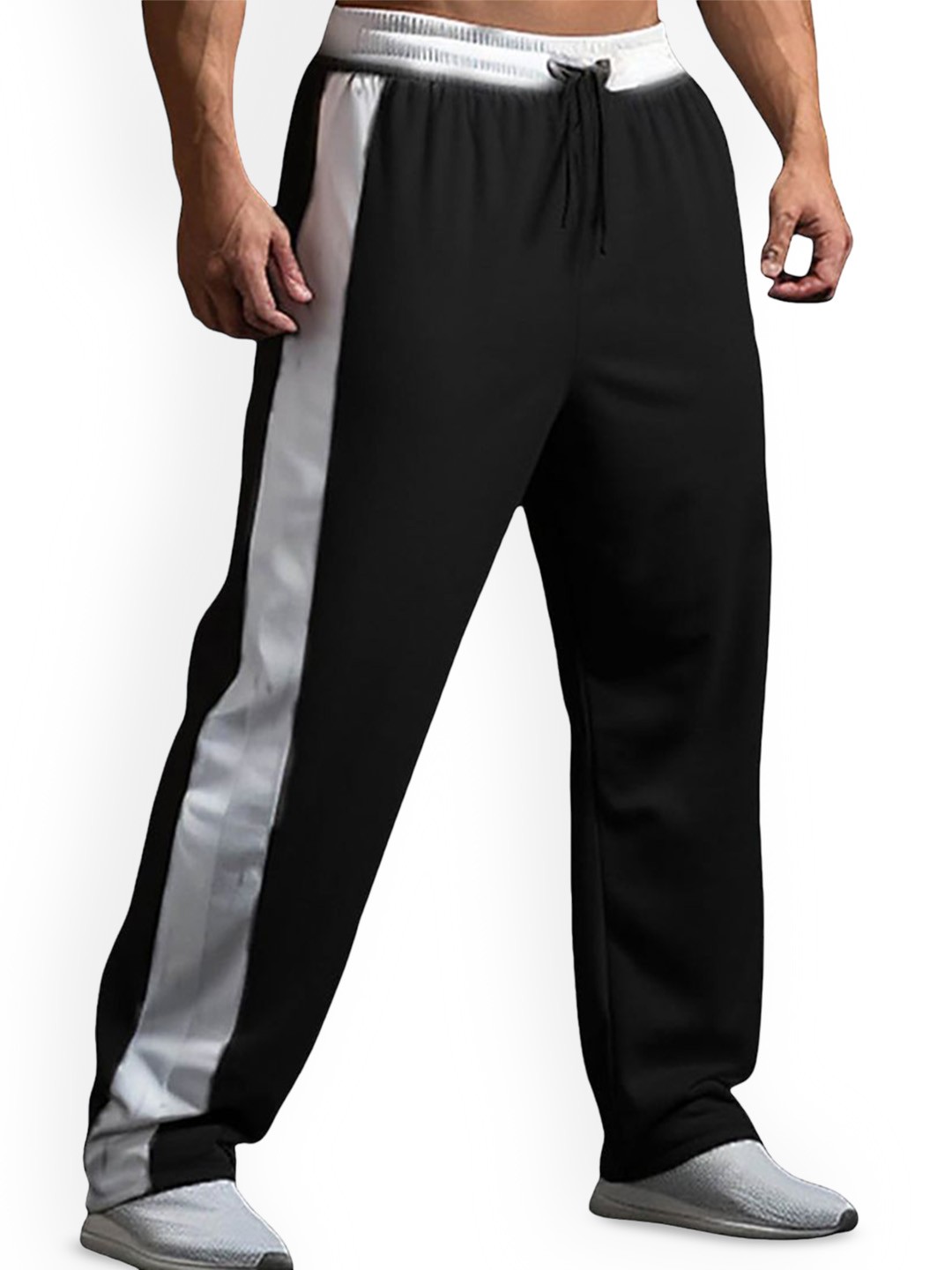 

StyleCast x Revolte Men Mid-Rise Easy Wash Trousers, Black