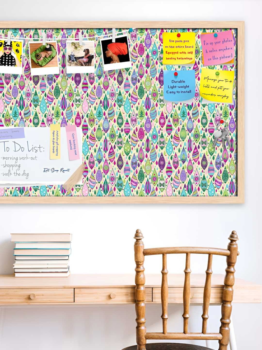 

ArtzFolio Wooden Notice Pin Board, Multi