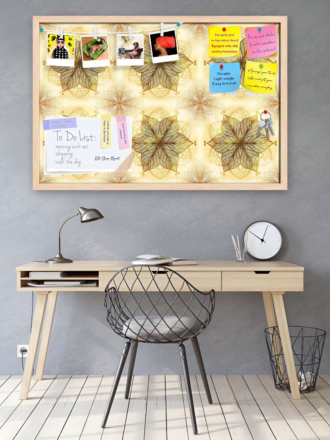 

ArtzFolio Wooden Notice Pin Board, Multi