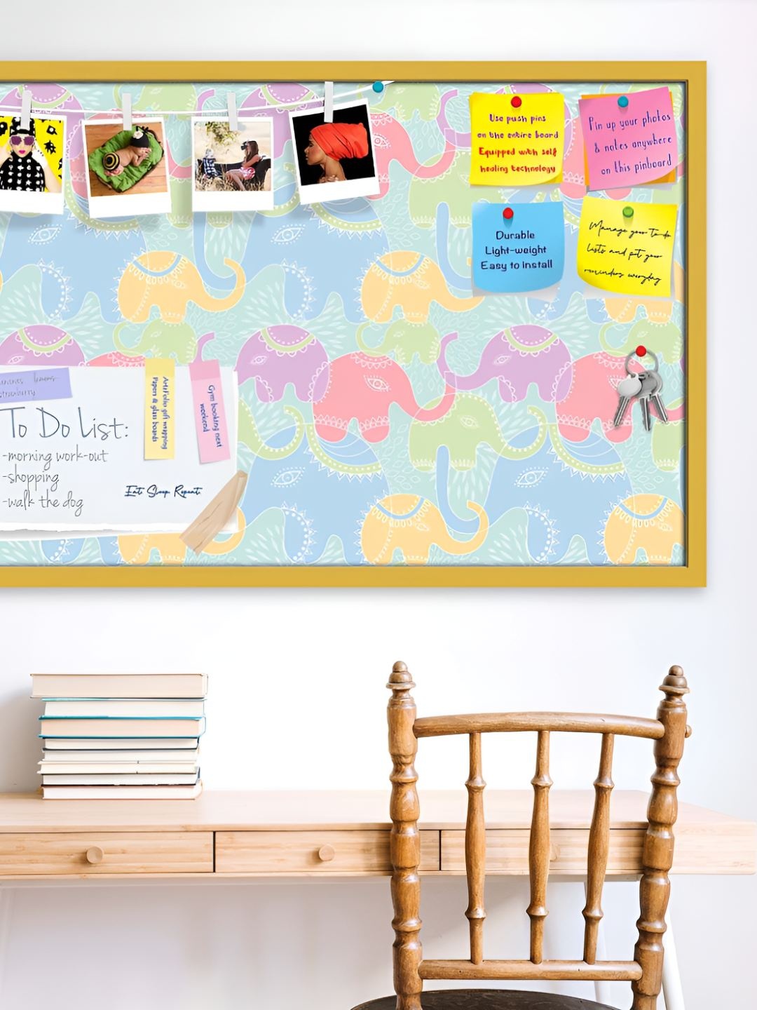 

ArtzFolio Wooden Notice Pin Board, Multi