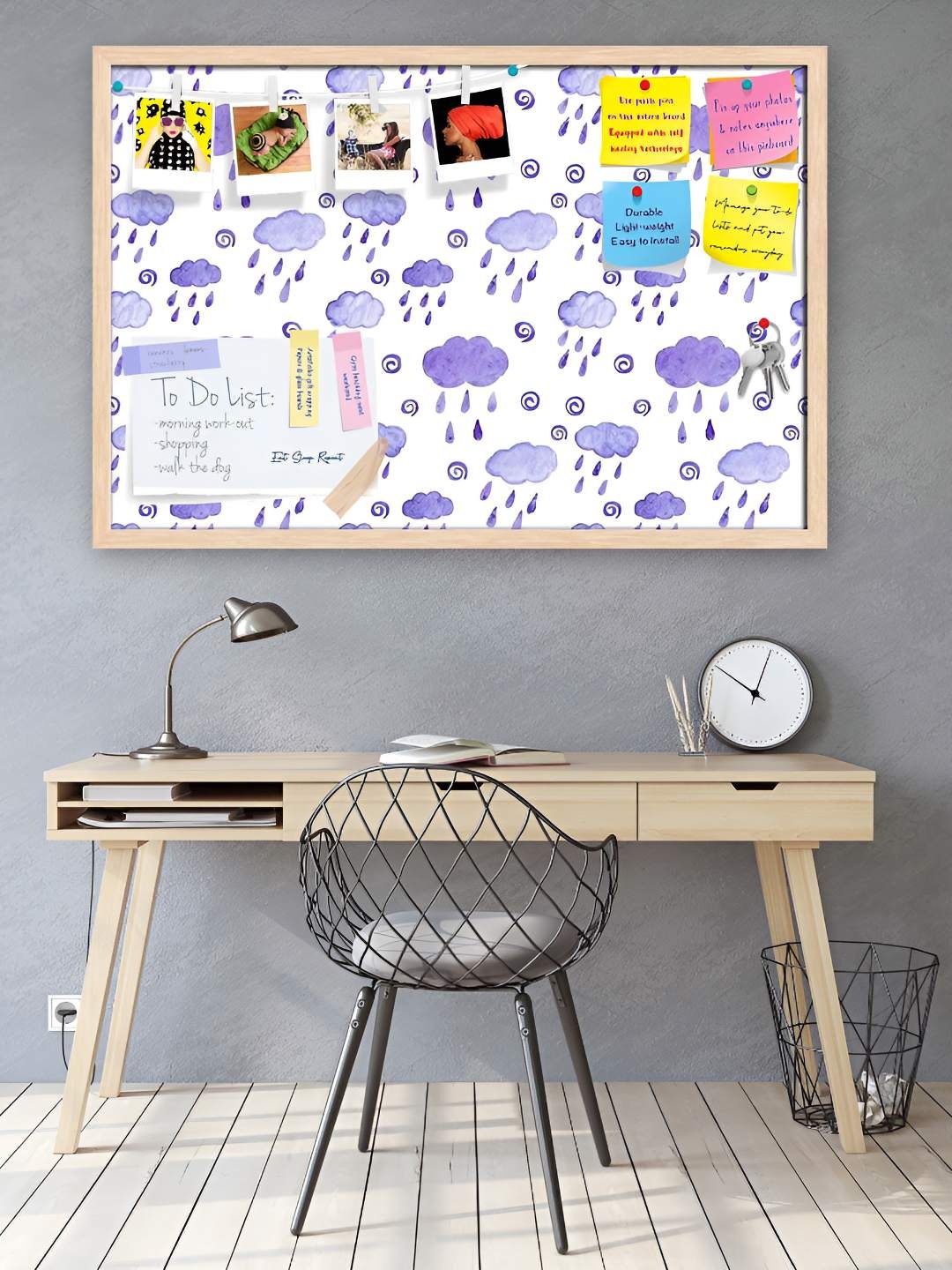 

ArtzFolio Wooden Notice Pin Board, Multi