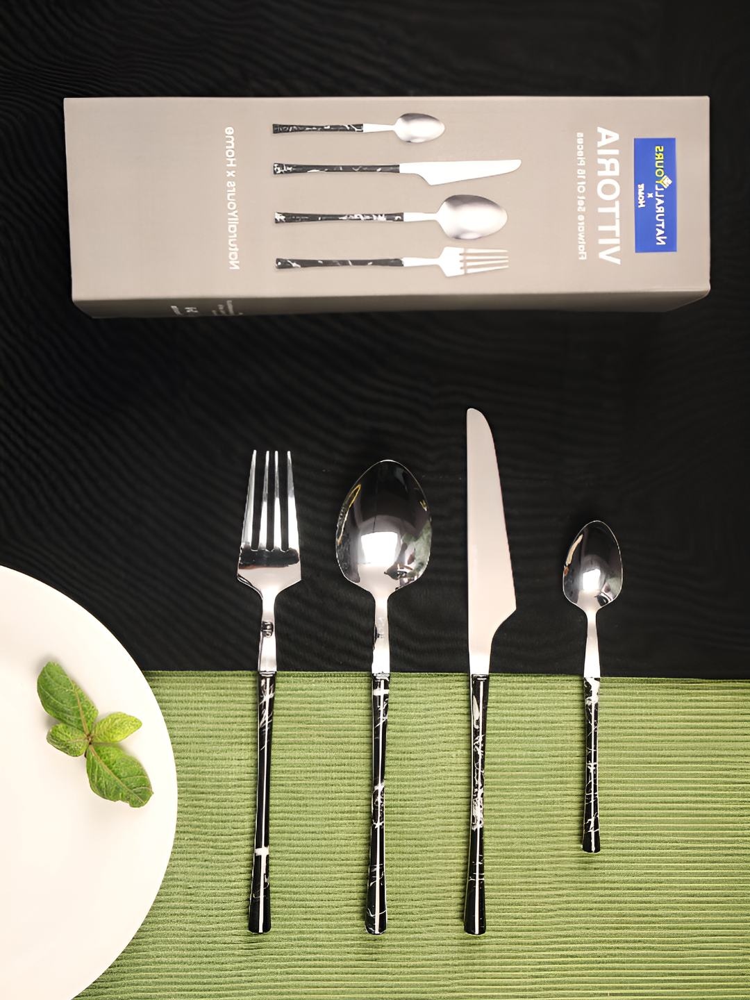 

NATURALLY YOURS Steel Cutlery Set of