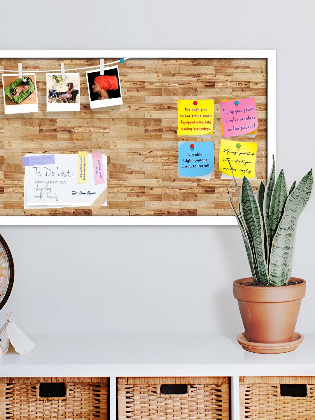 

ArtzFolio Wooden Notice Pin Board, Multi