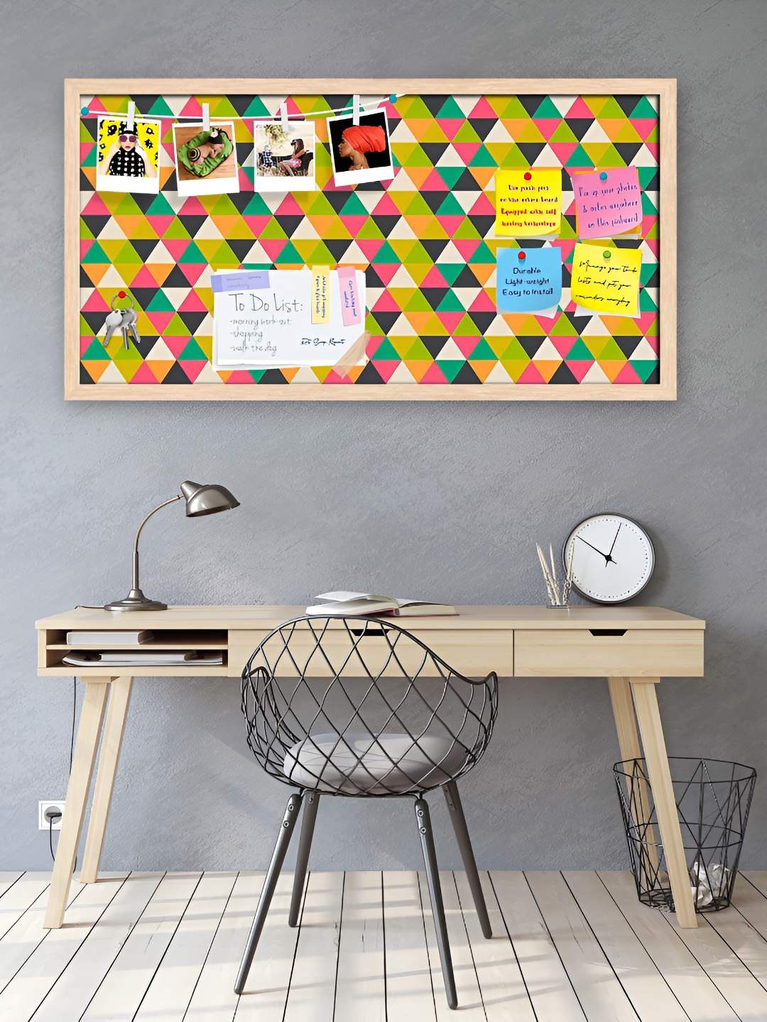 

ArtzFolio Wooden Notice Pin Board, Multi