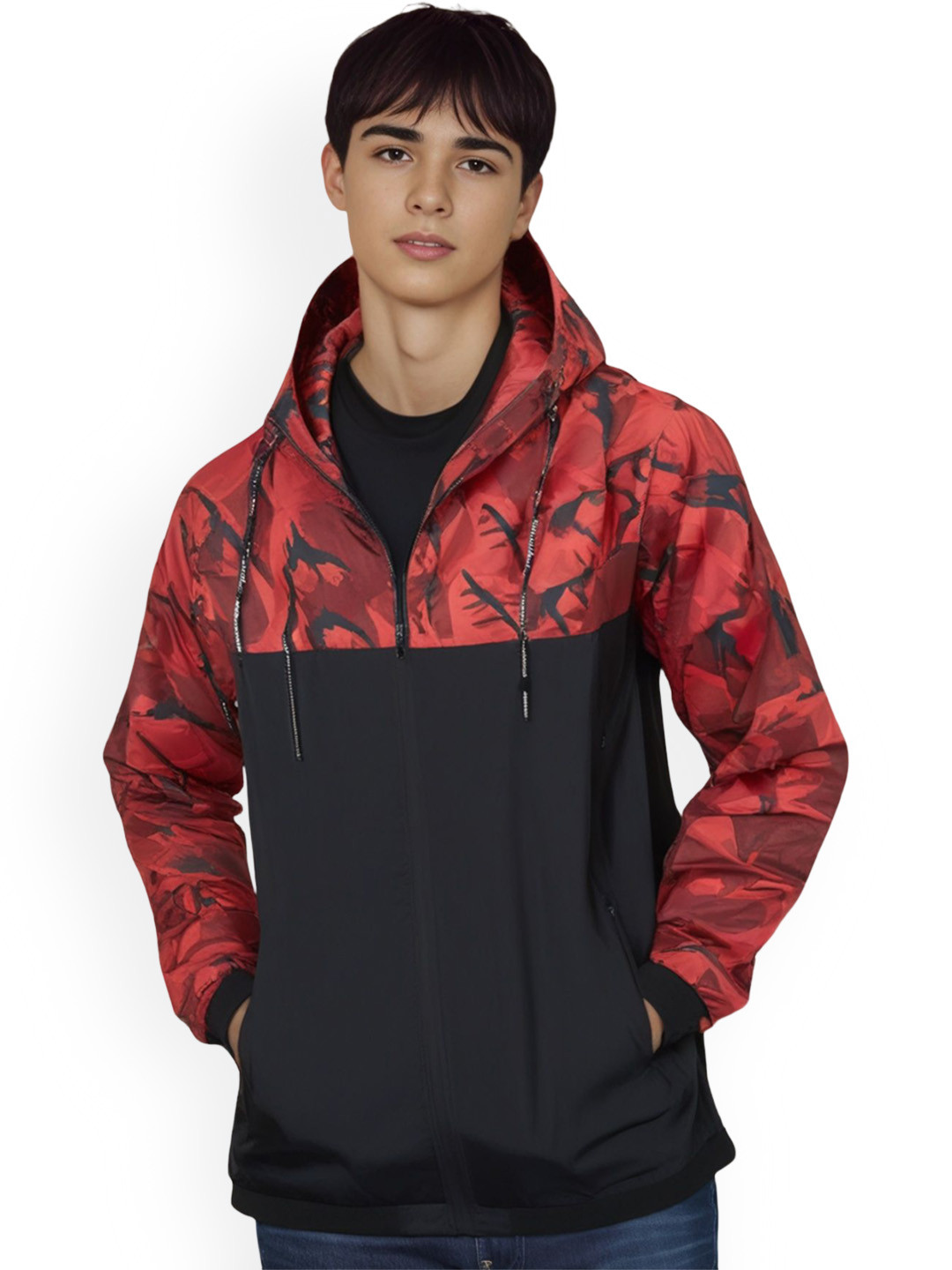 

StyleCast x Revolte Men Lightweight Quilted Jacket, Red