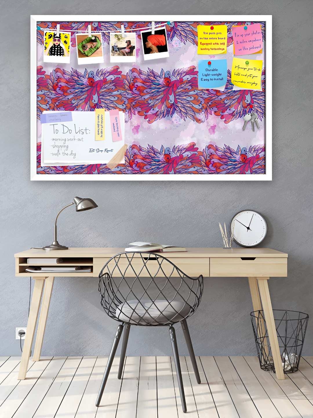 

ArtzFolio Wooden Notice Pin Board, Multi