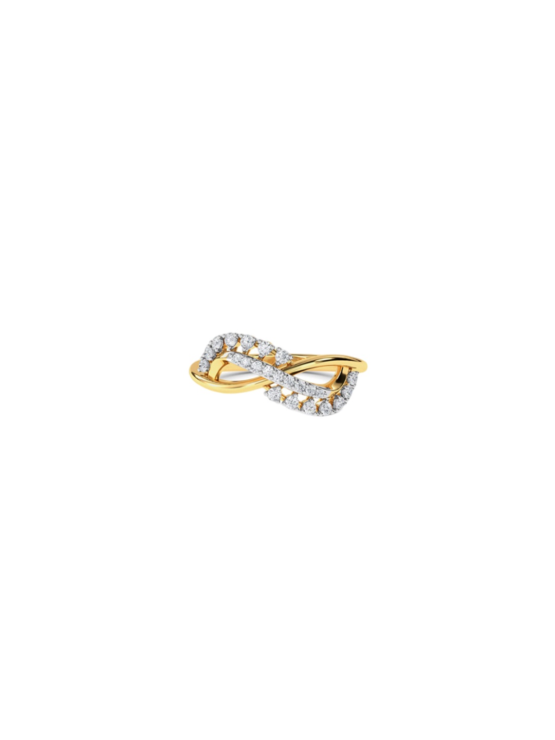 

KISNA DIAMOND AND GOLD JEWELLERY Women 18KT Finger Ring Diamond