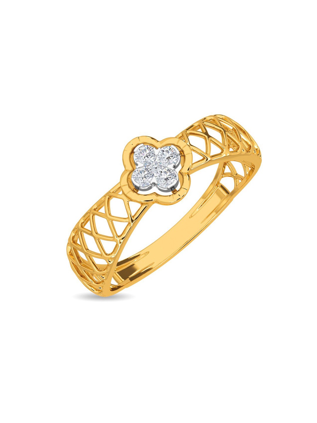 

KISNA DIAMOND AND GOLD JEWELLERY 18KT Finger Ring Diamond-1.35g