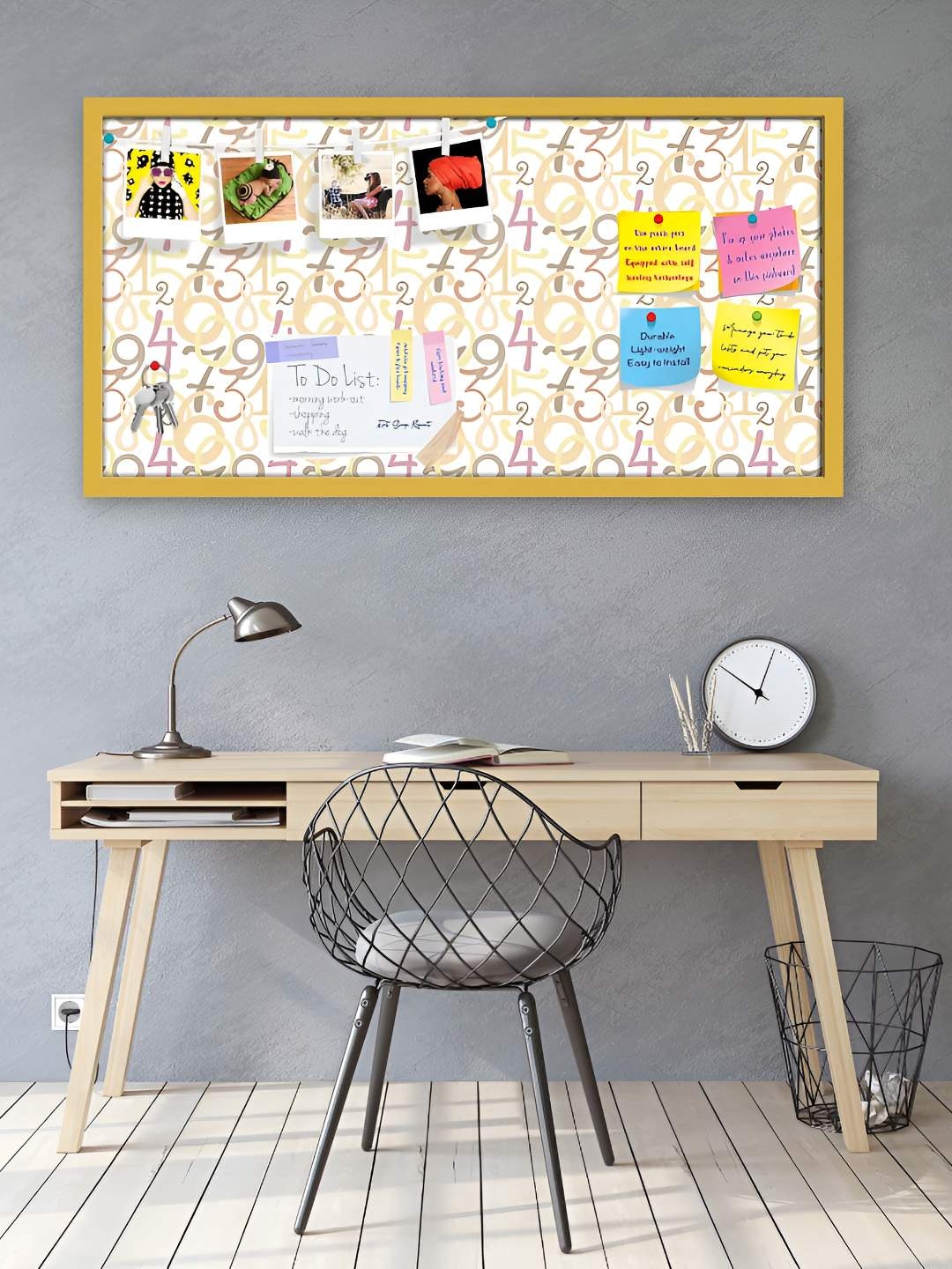 

ArtzFolio Wooden Notice Pin Board, Multi