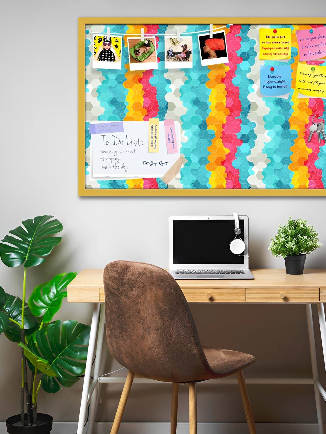 

ArtzFolio Wooden Notice Pin Board, Multi