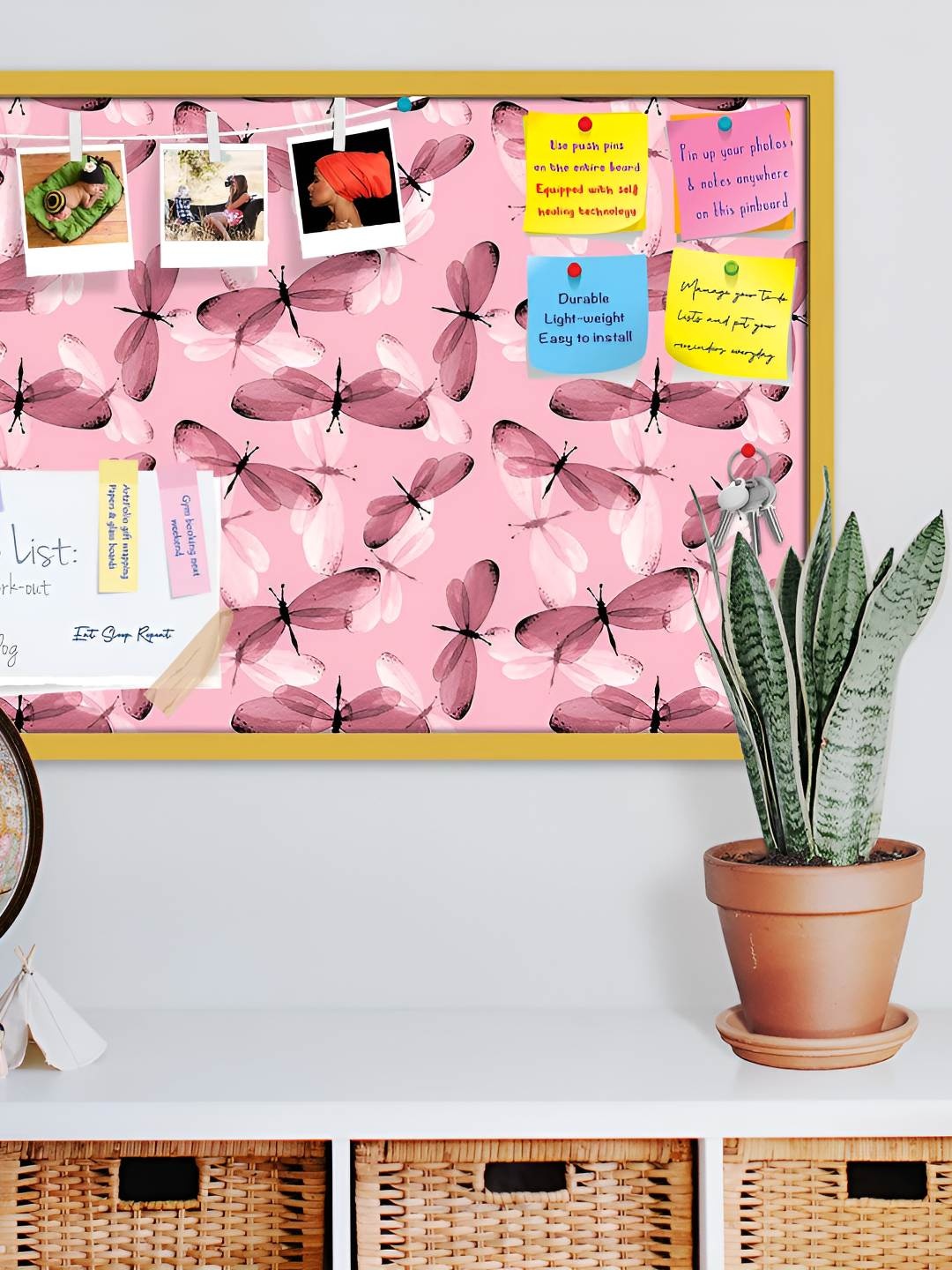 

ArtzFolio Wooden Notice Pin Board, Multi