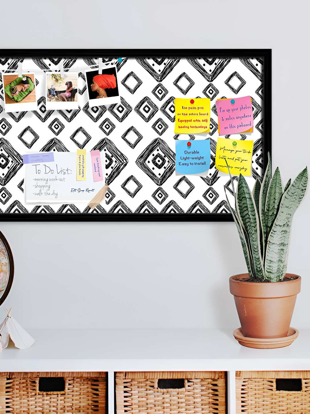 

ArtzFolio Wooden Notice Pin Board, Multi