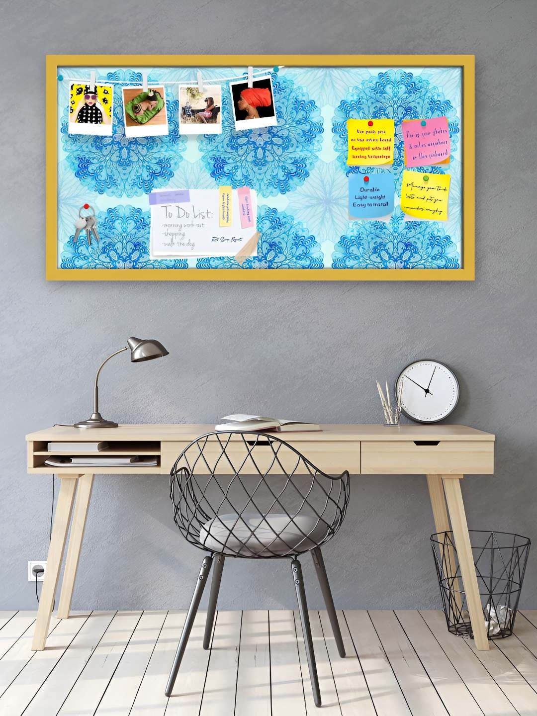 

ArtzFolio Wooden Notice Pin Board, Multi