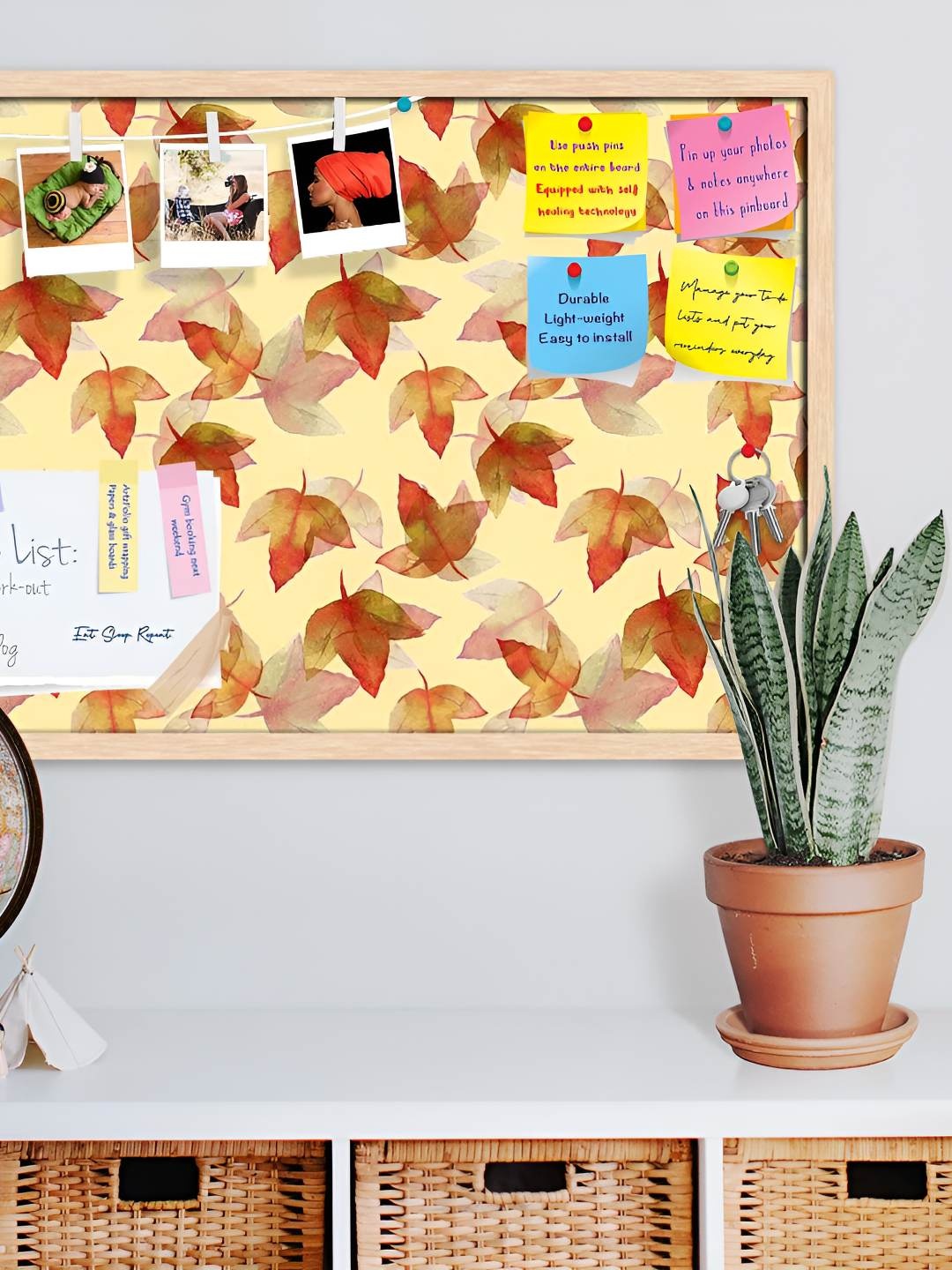 

ArtzFolio Wooden Notice Pin Board, Multi