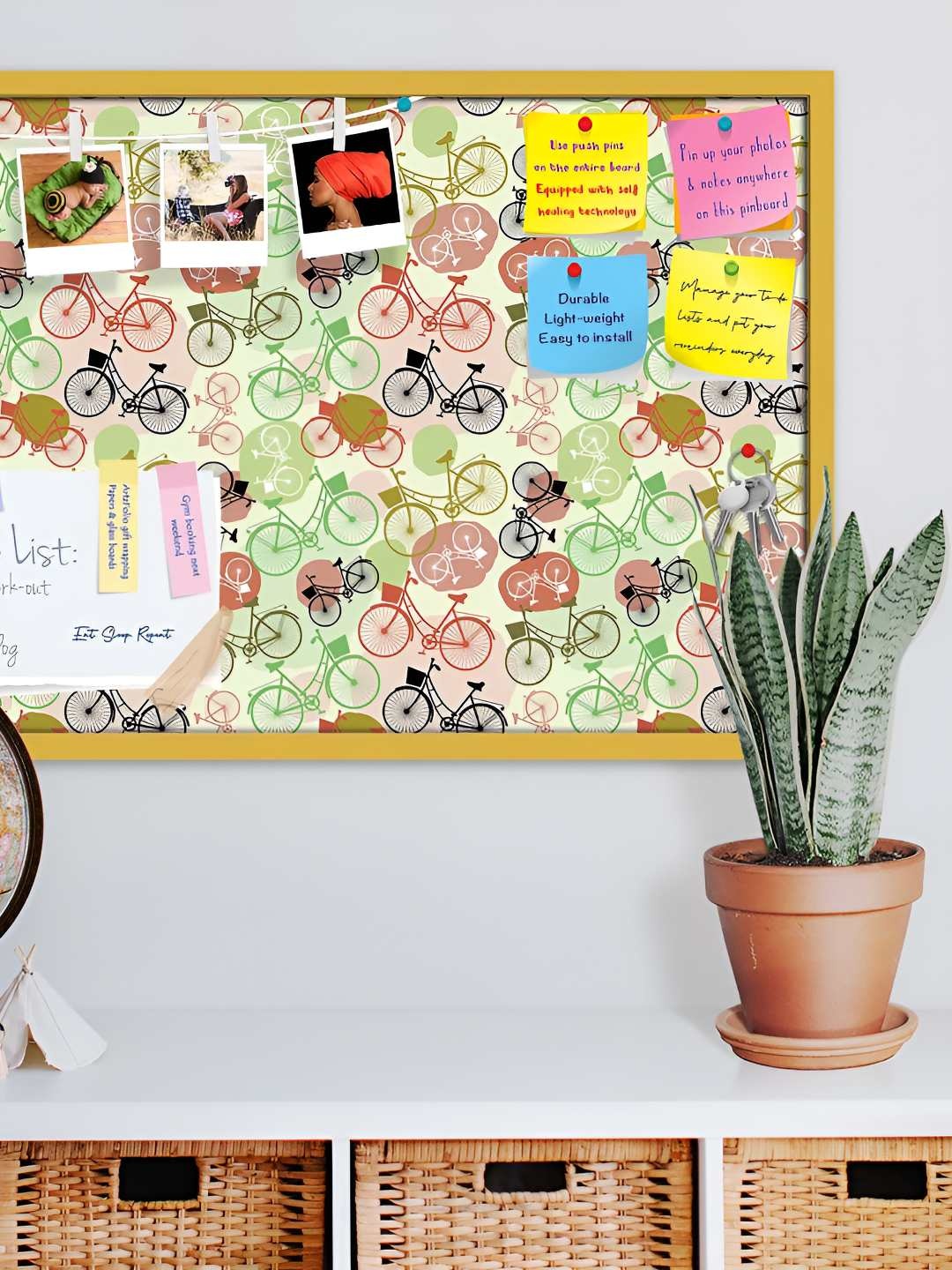 

ArtzFolio Wooden Notice Pin Board, Multi