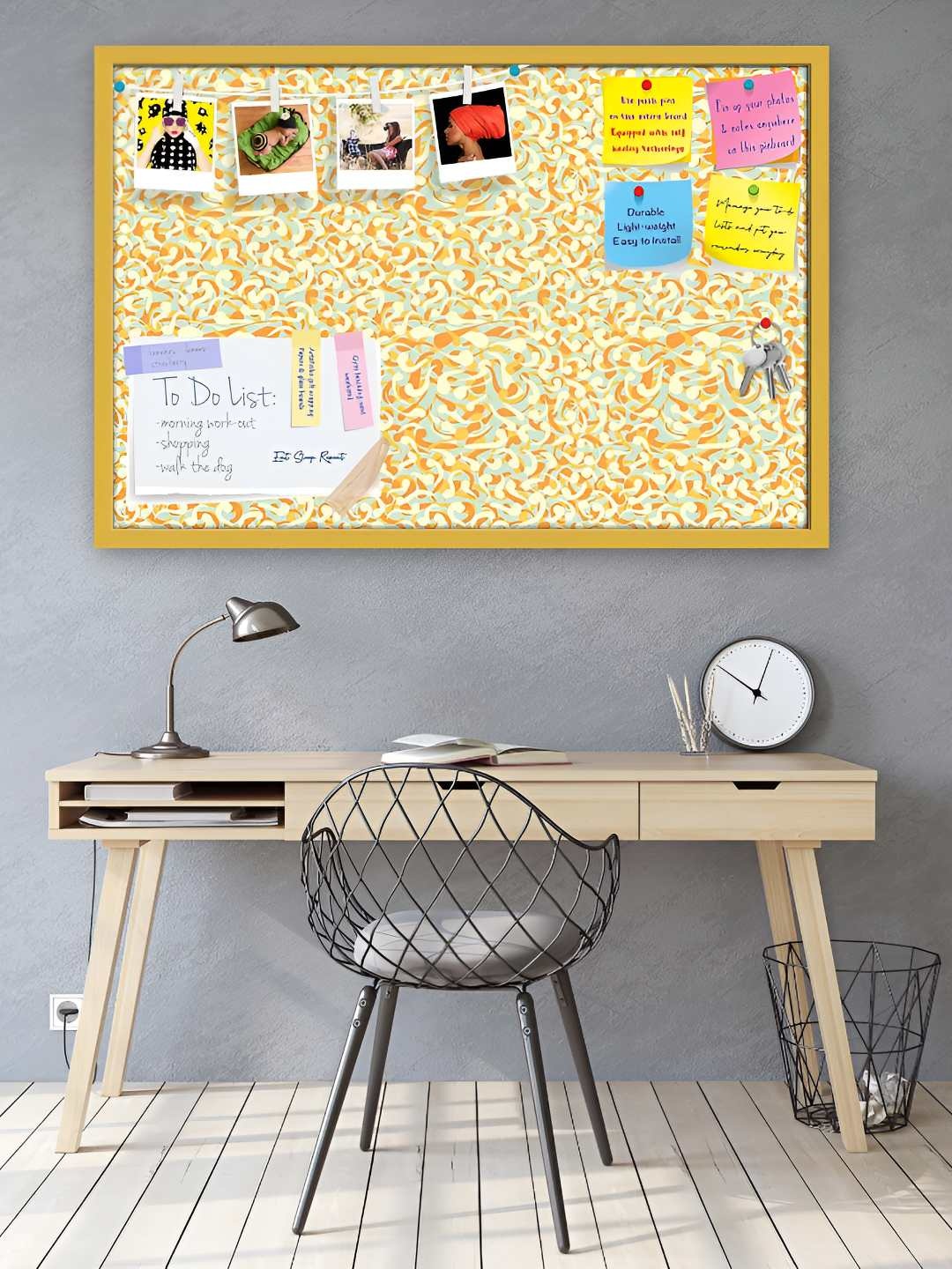 

ArtzFolio Wooden Notice Pin Board, Multi