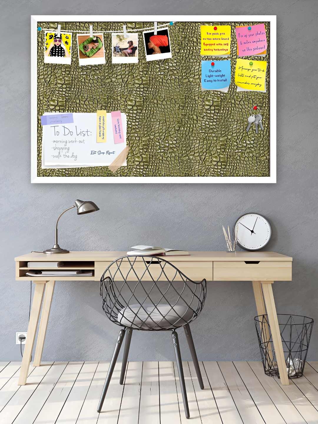 

ArtzFolio Wooden Notice Pin Board, Multi