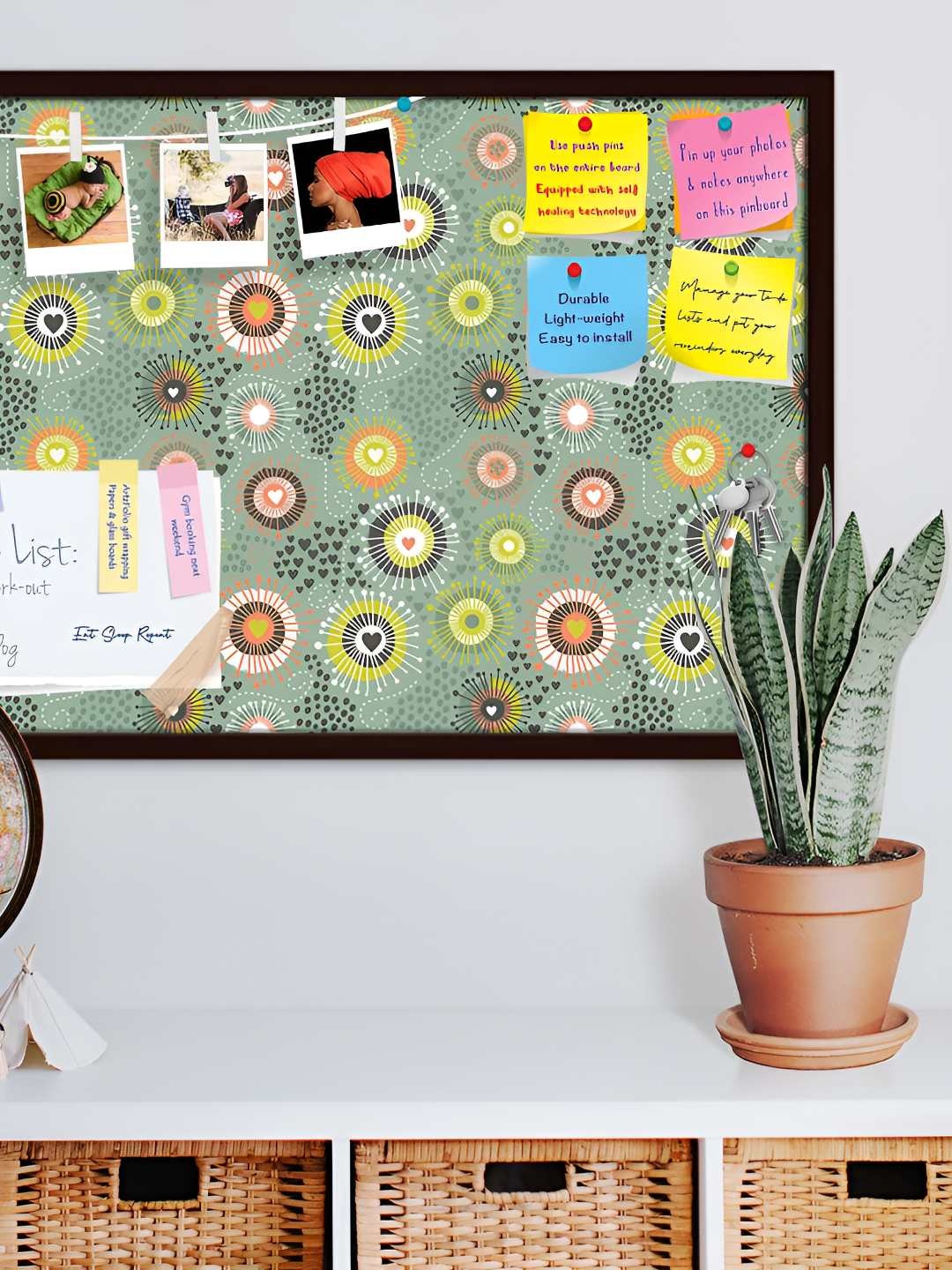 

ArtzFolio Wooden Notice Pin Board, Multi