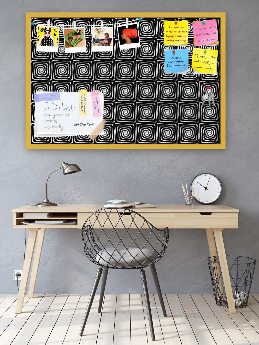 

ArtzFolio Wooden Notice Pin Board, Multi