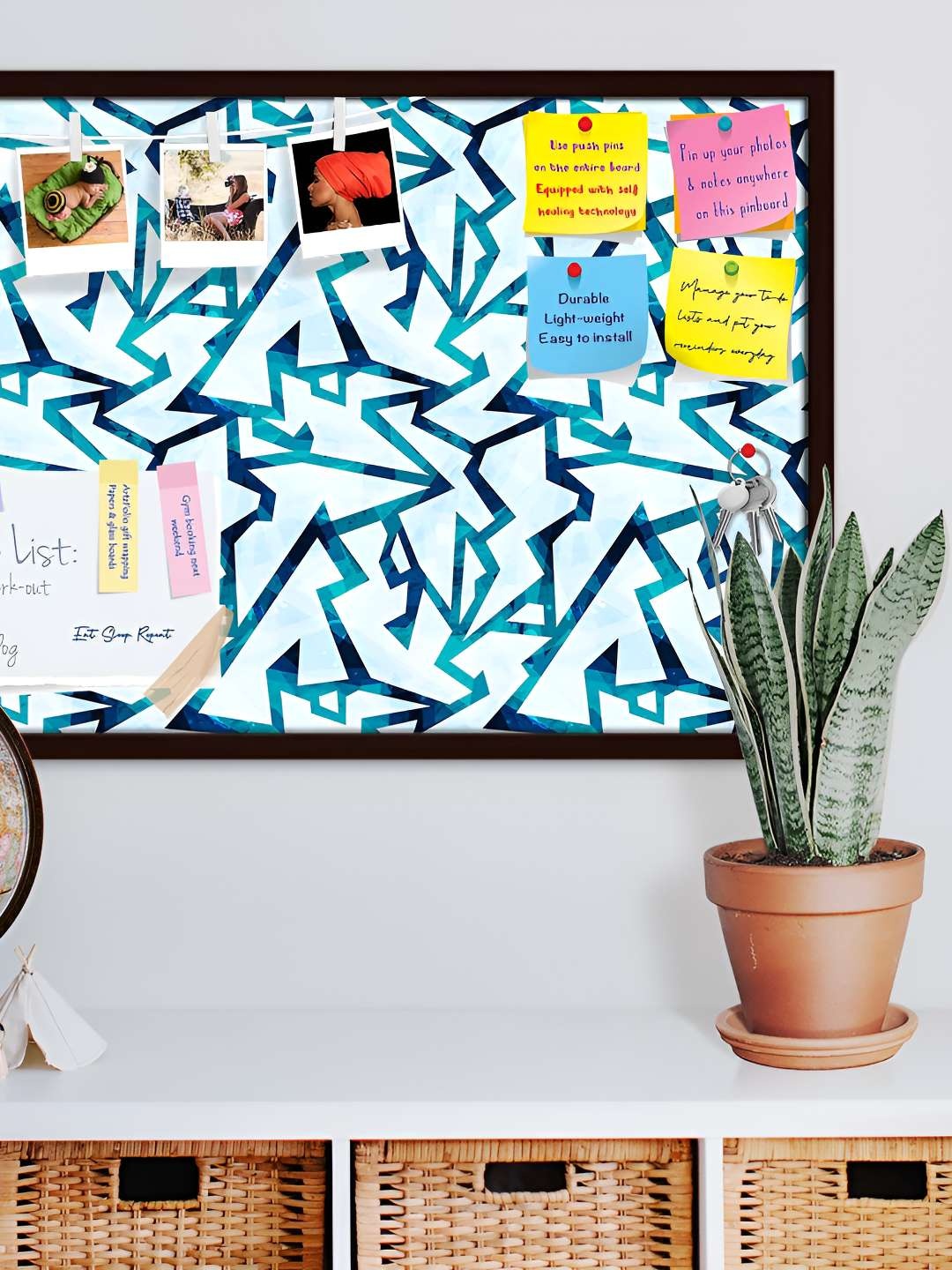 

ArtzFolio Wooden Notice Pin Board, Multi