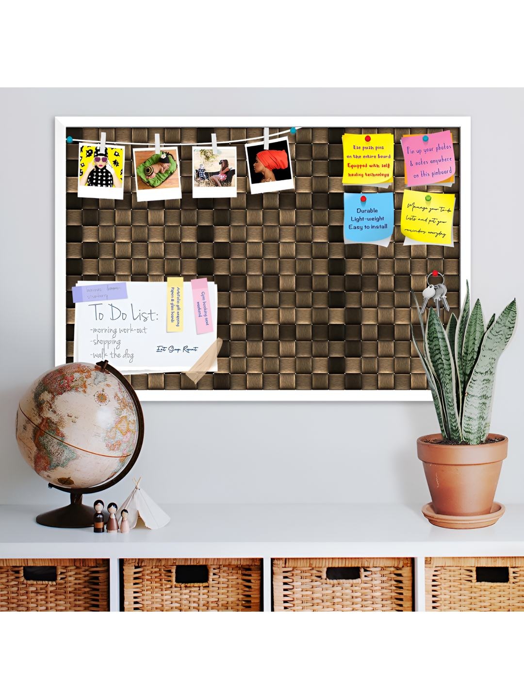 

ArtzFolio Wooden Notice Pin Board, Multi