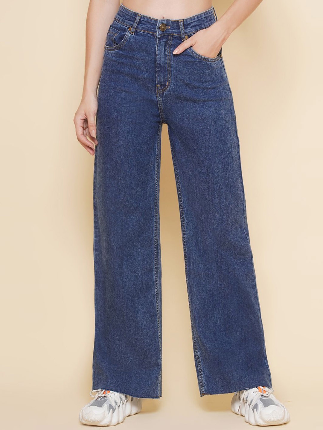 

PUELLA Women High-Rise Stretchable Flared Jeans, Blue