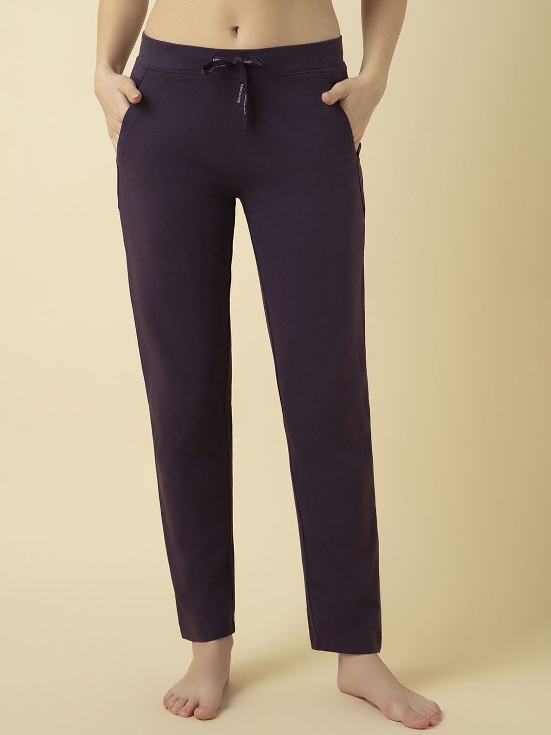 

Van Heusen Women Violet Solid Smart Tech+ Easy Stain Release Lounge Pant