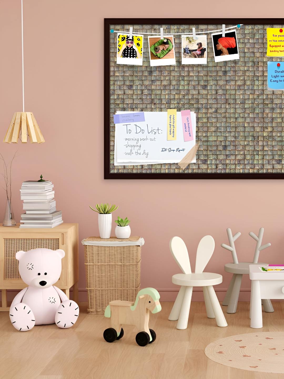 

ArtzFolio Wooden Notice Pin Board, Multi