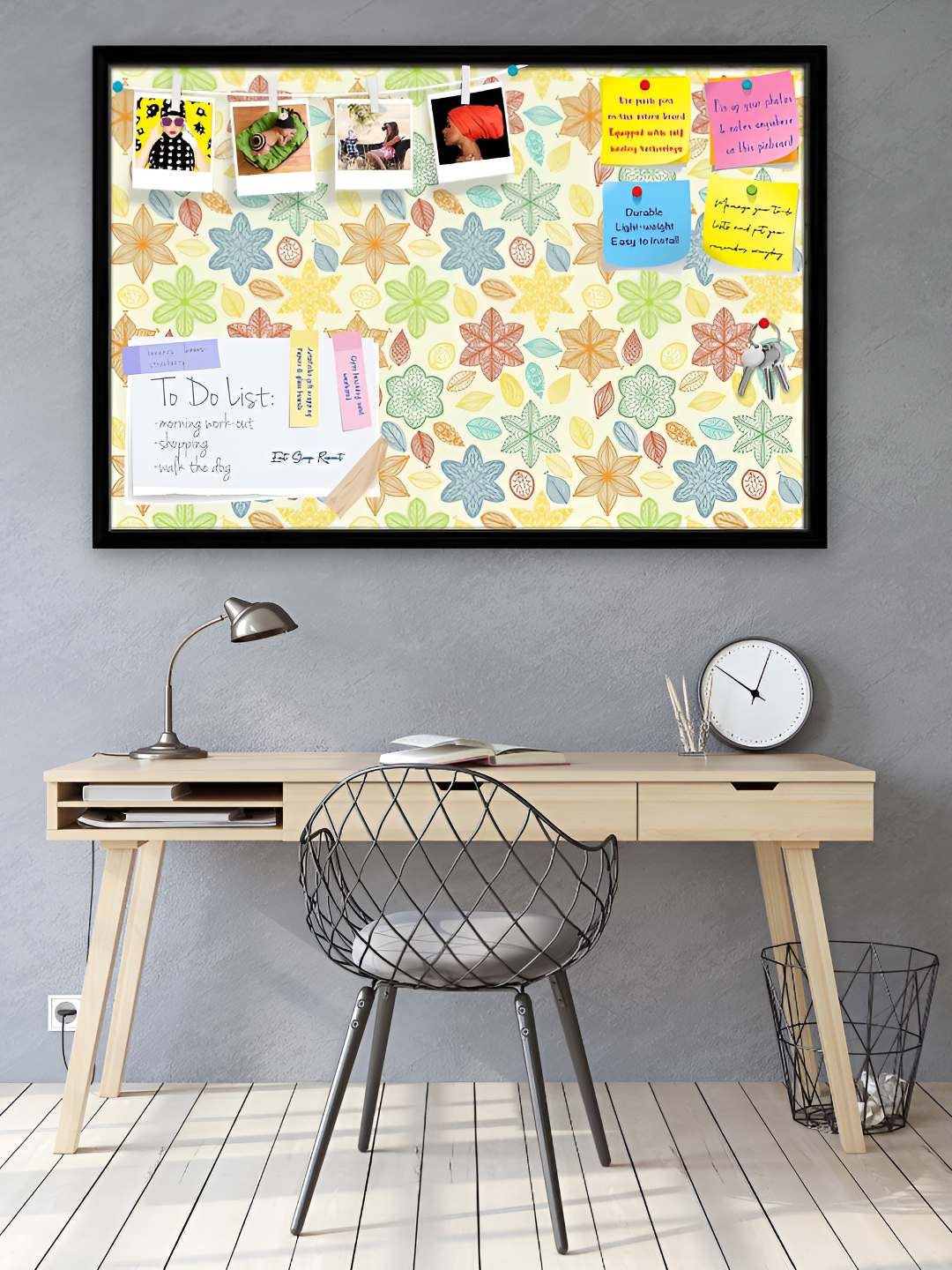 

ArtzFolio Wooden Notice Pin Board, Multi