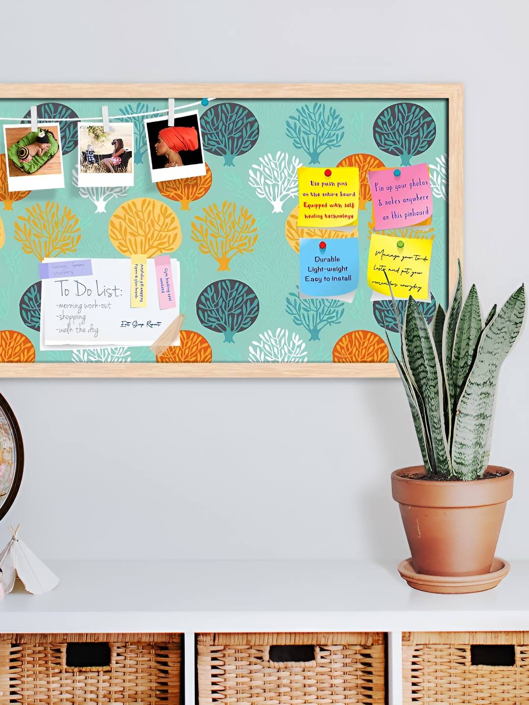 

ArtzFolio Wooden Notice Pin Board, Multi