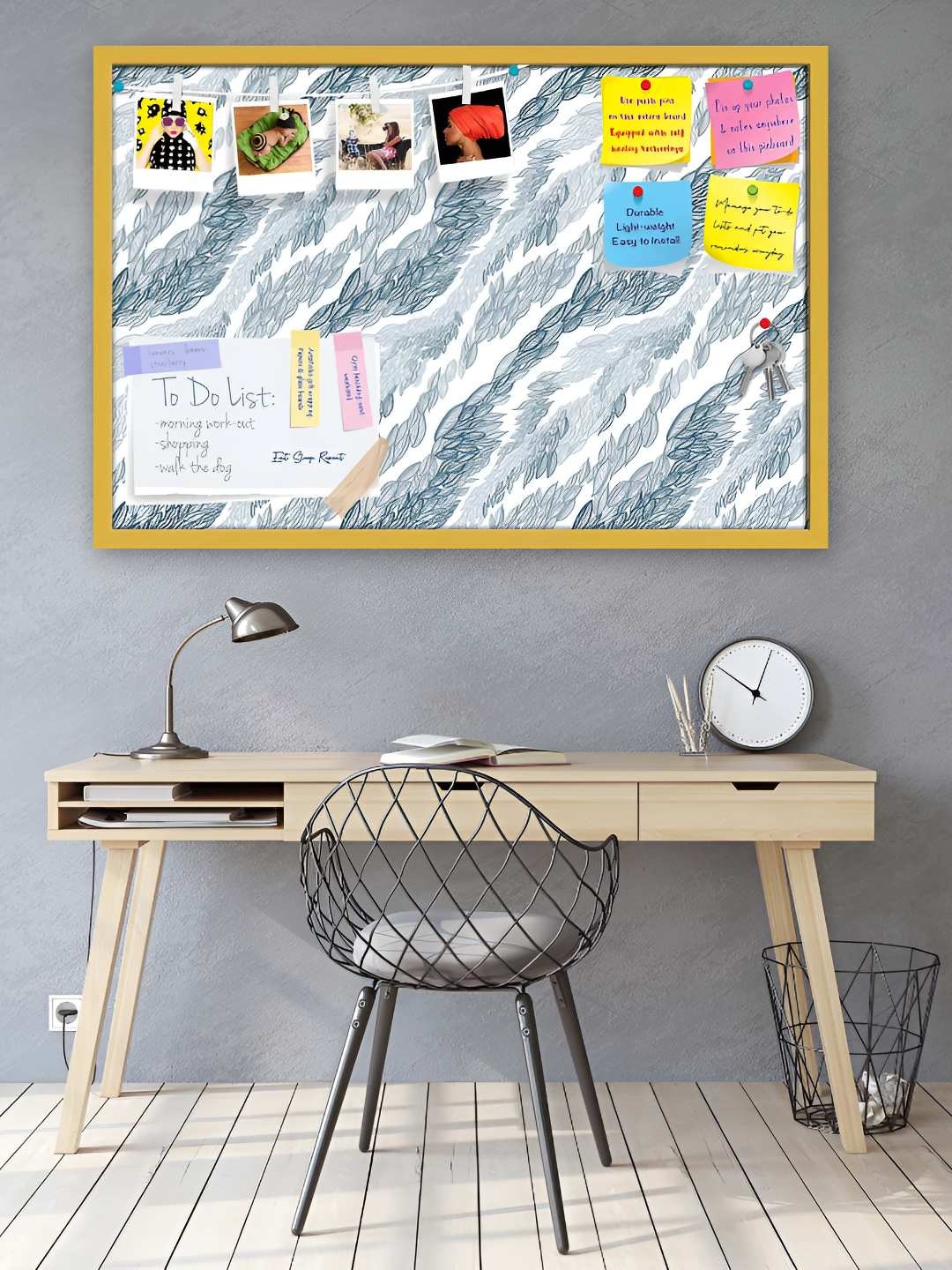 

ArtzFolio Wooden Notice Pin Board, Multi