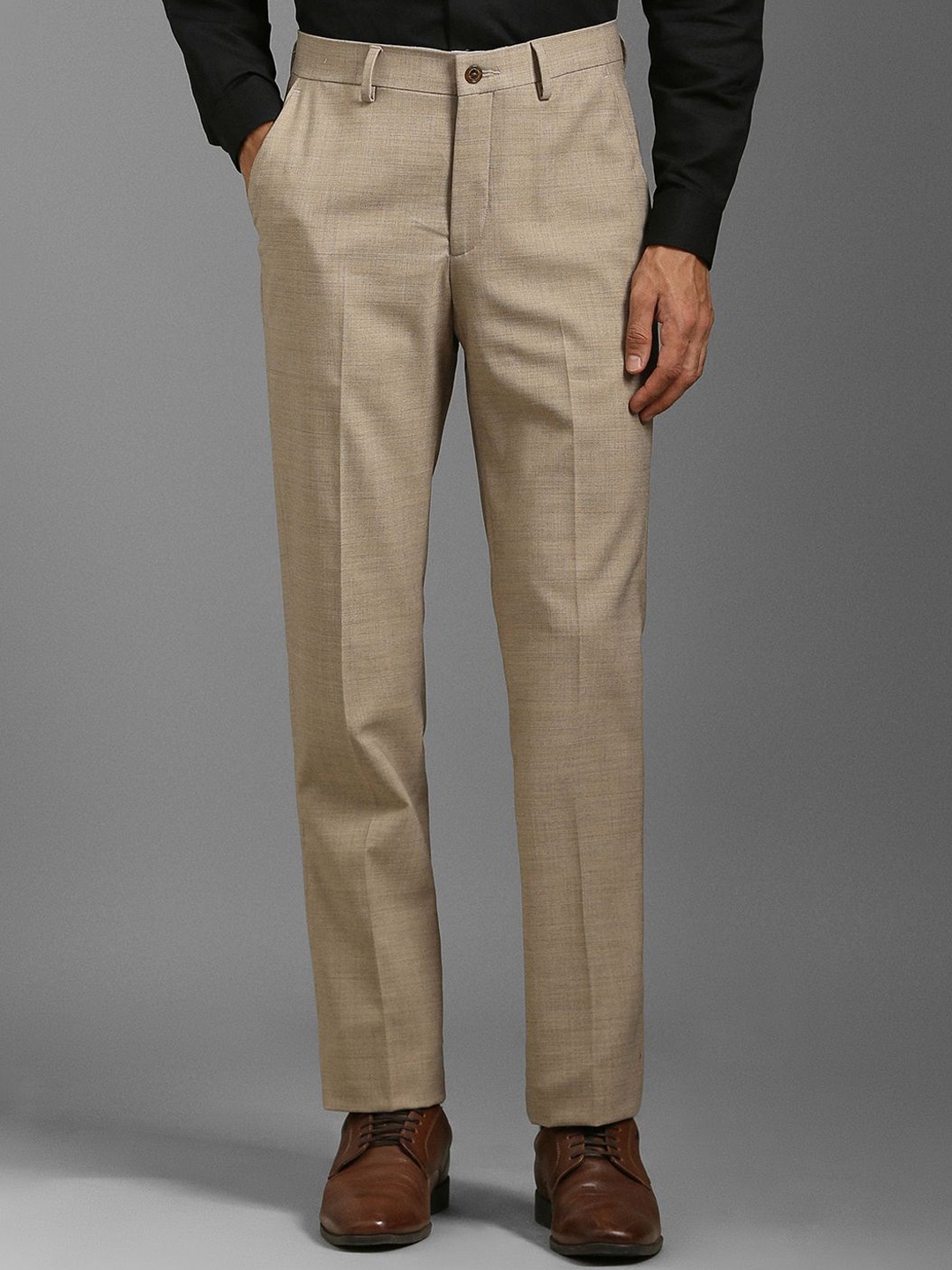 

Louis Philippe Men Slim Fit Chinos, Beige