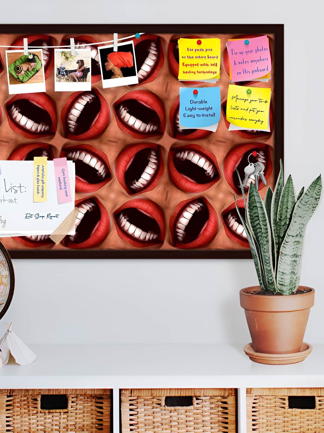

ArtzFolio Wooden Notice Pin Board, Multi