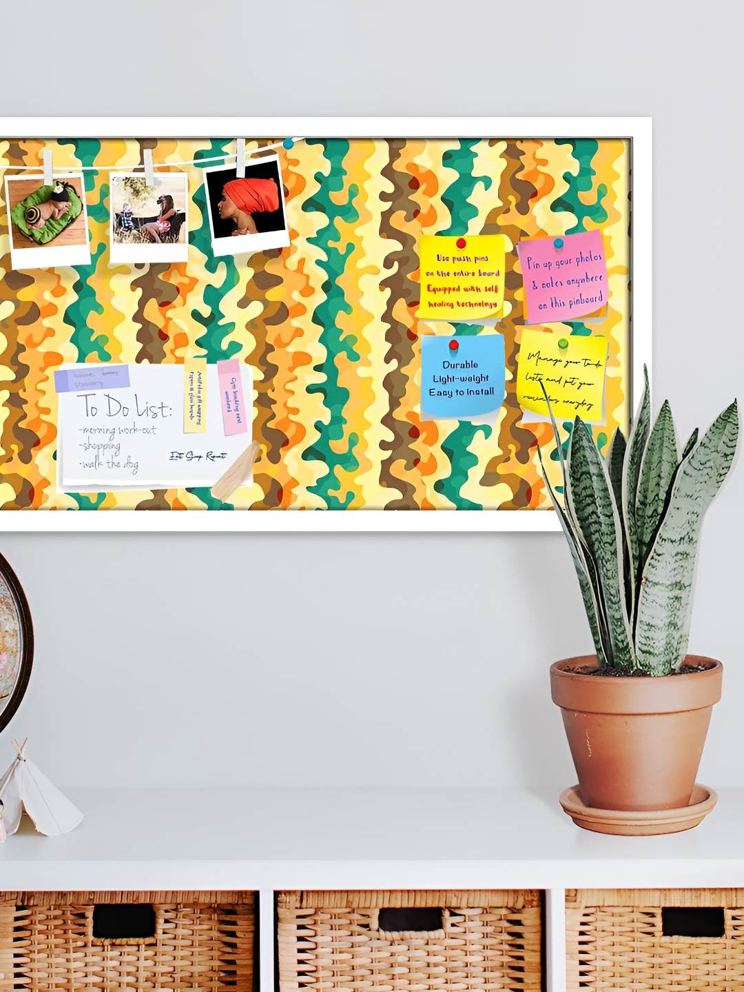 

ArtzFolio Wooden Notice Pin Board, Multi