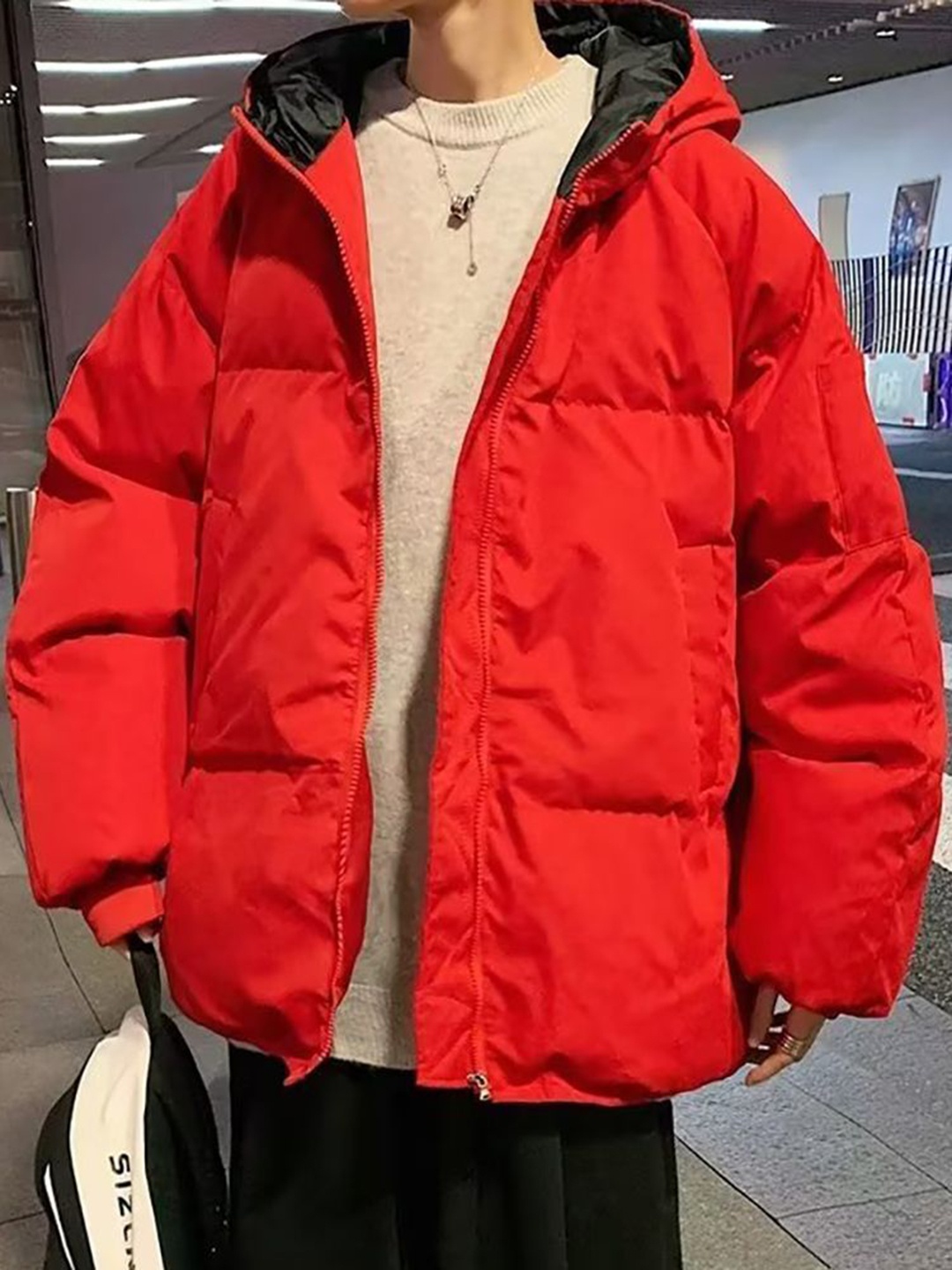 

StyleCast x Revolte Men Parka Jacket, Red