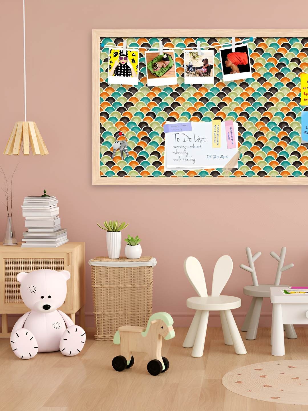 

ArtzFolio Wooden Notice Pin Board, Multi