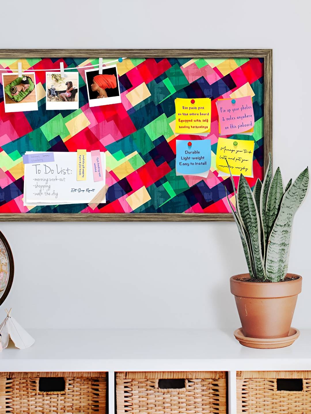 

ArtzFolio Wooden Notice Pin Board, Multi