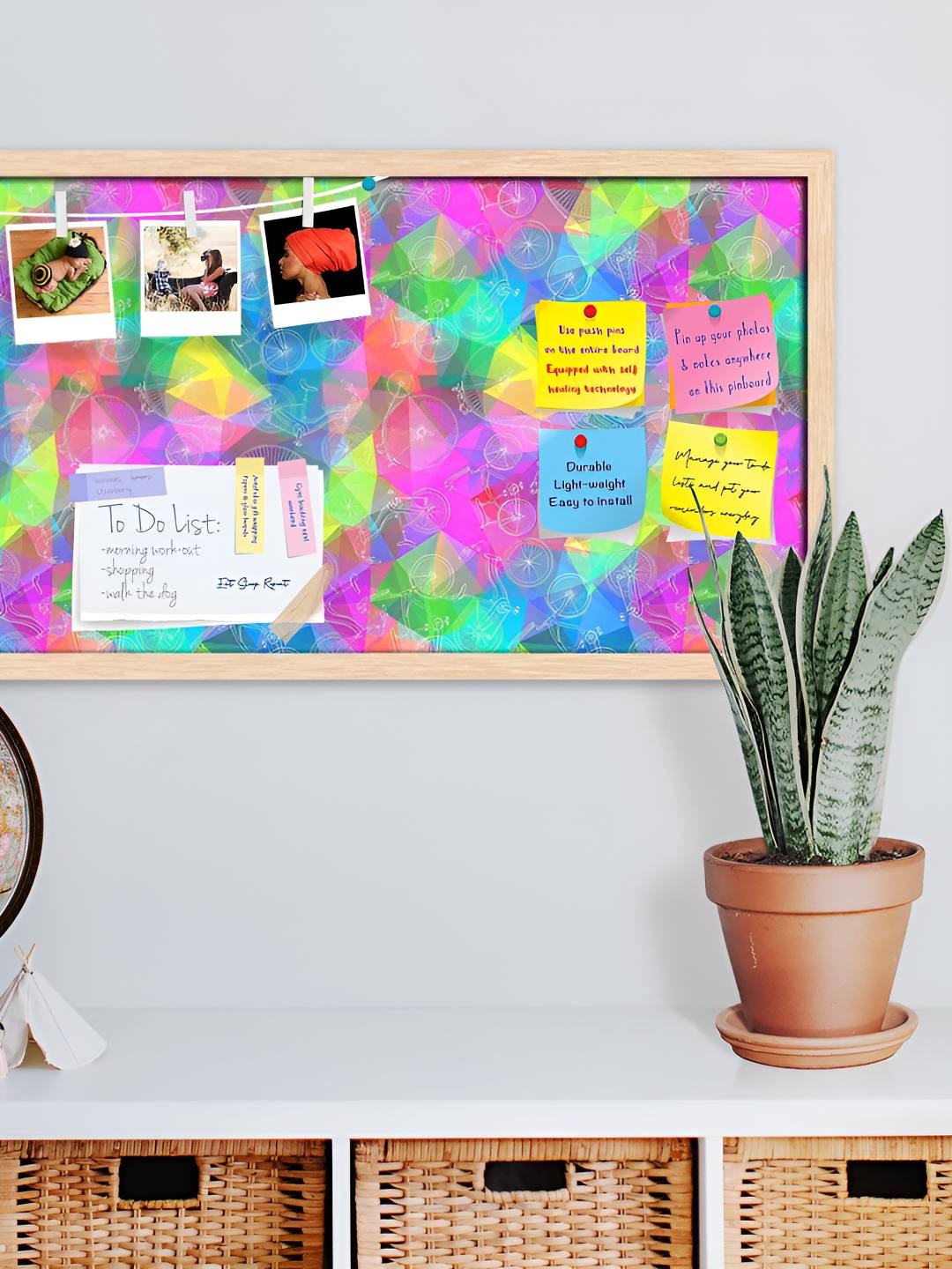 

ArtzFolio Wooden Notice Pin Board, Multi