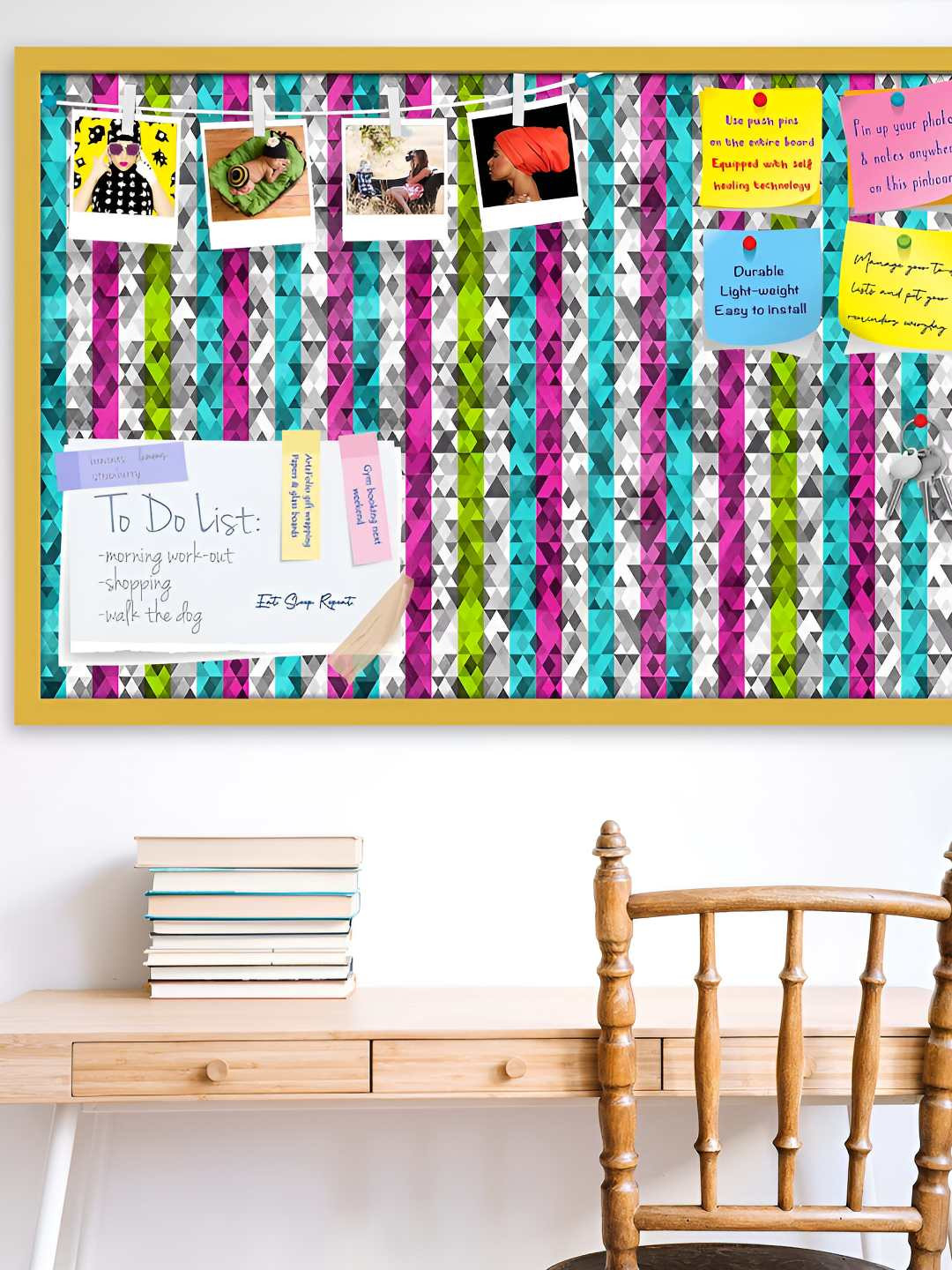

ArtzFolio Wooden Notice Pin Board, Multi