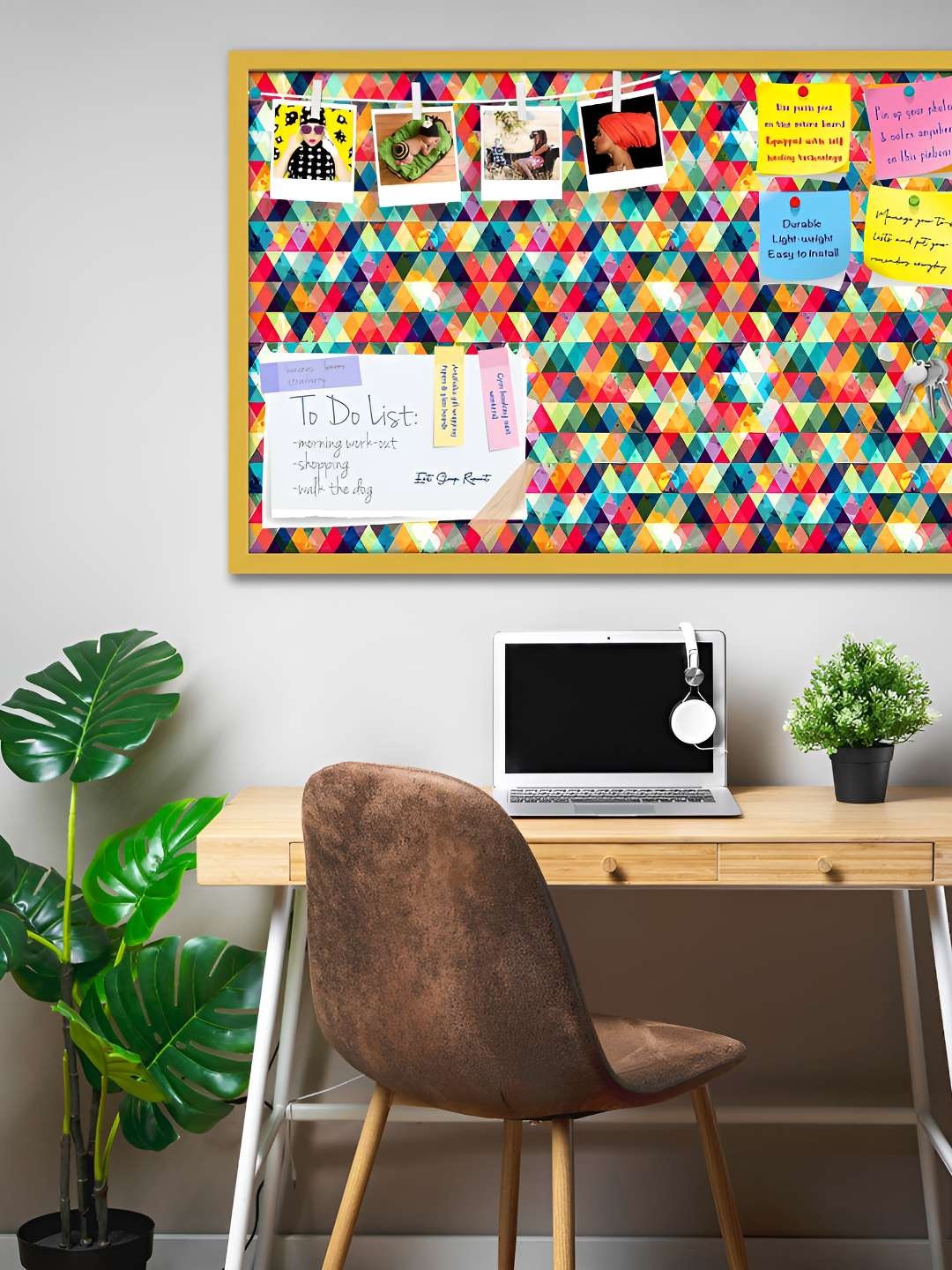 

ArtzFolio Wooden Notice Pin Board, Multi