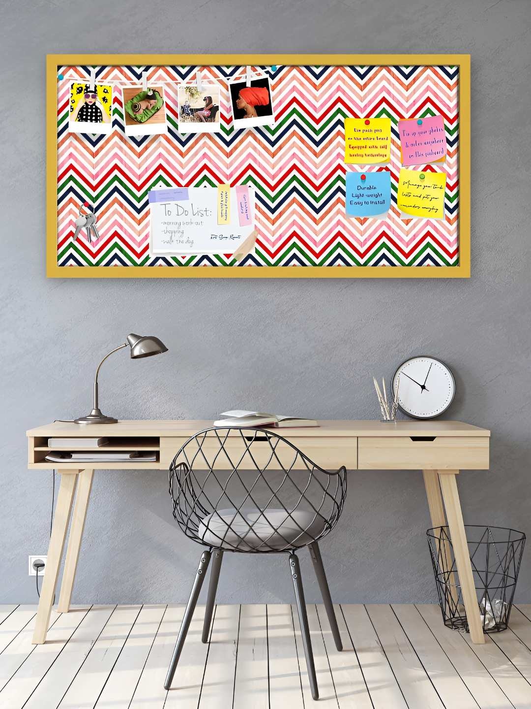 

ArtzFolio Wooden Notice Pin Board, Multi