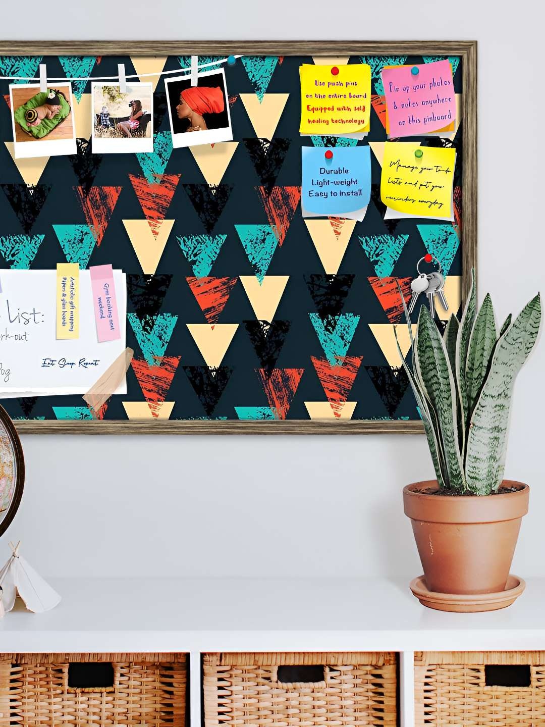 

ArtzFolio Wooden Notice Pin Board, Multi