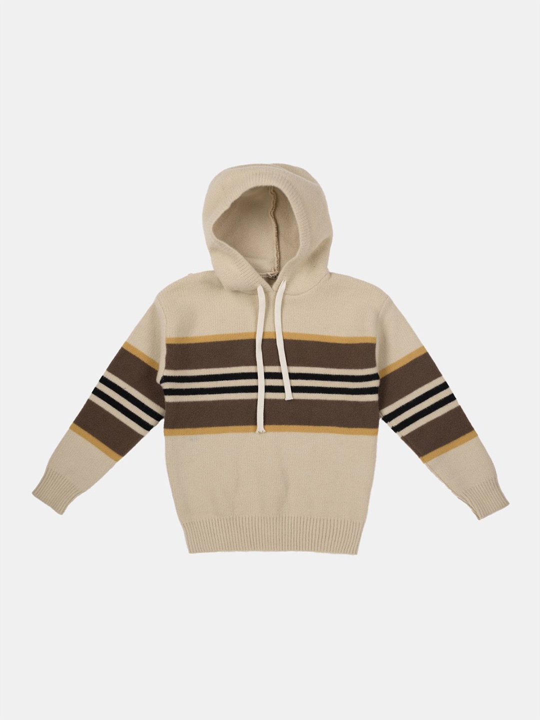 

Albion By CnM Boys Striped Woollen Pullover, Cream