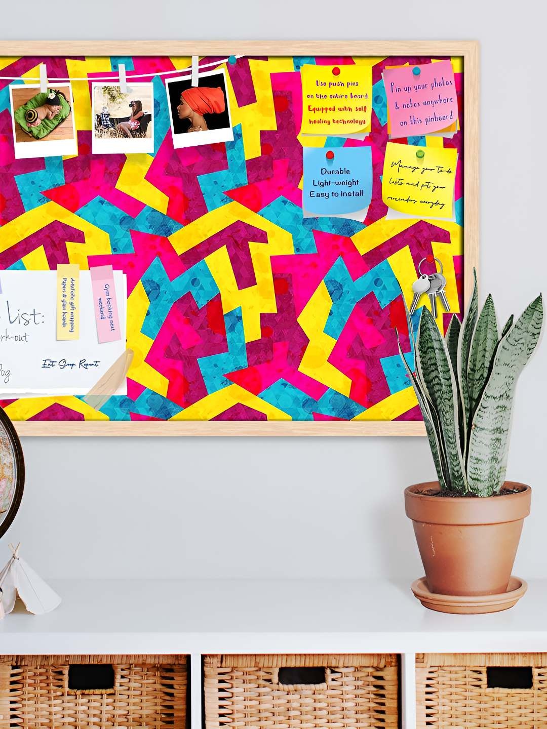 

ArtzFolio Wooden Notice Pin Board, Multi