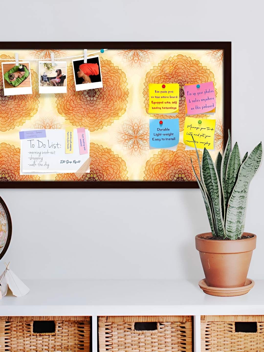 

ArtzFolio Wooden Notice Pin Board, Multi