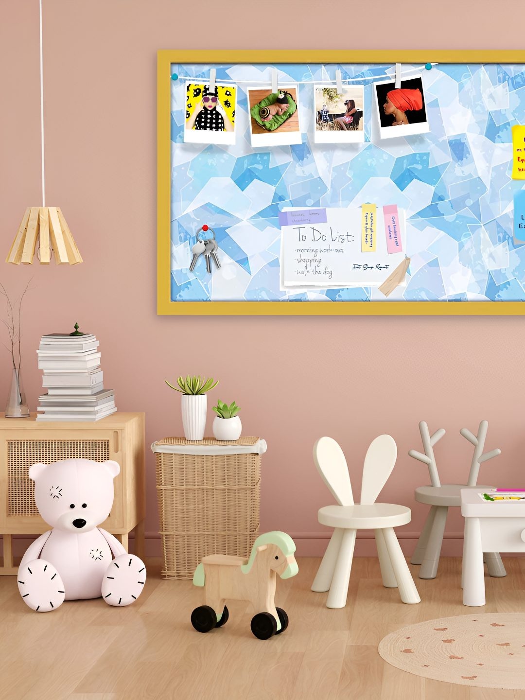 

ArtzFolio Wooden Notice Pin Board, Multi