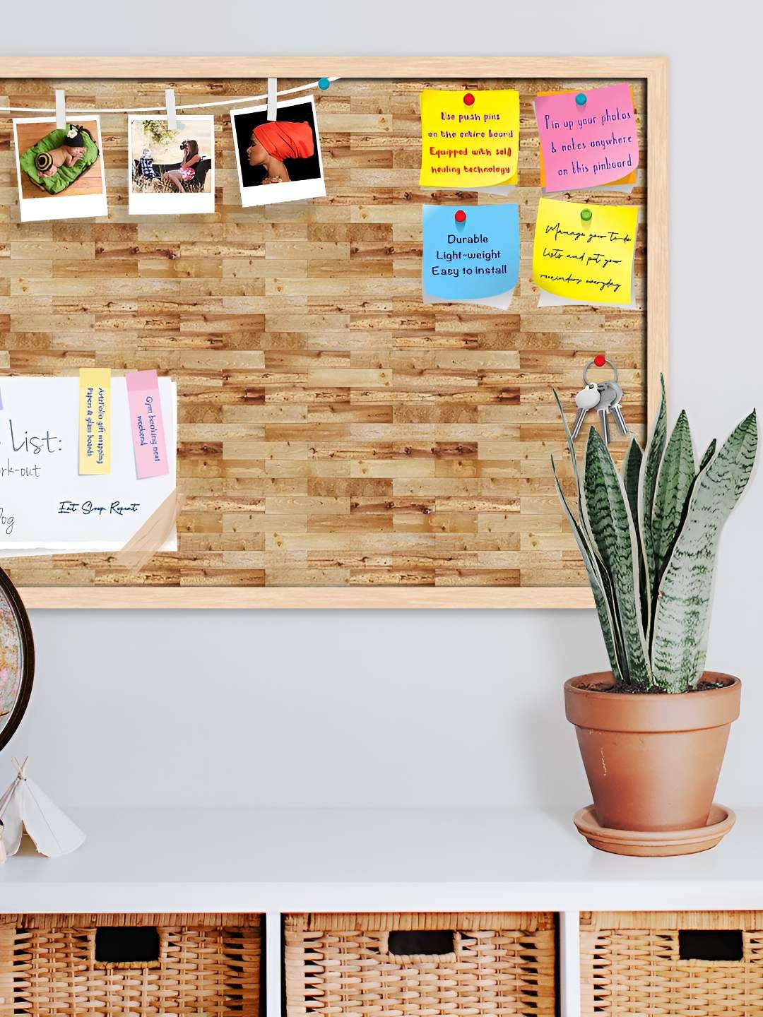 

ArtzFolio Wooden Notice Pin Board, Multi